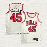Michael Jordan NO 45 Camiseta Chicago Bulls Association 2021 Blanco