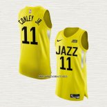 Mike Conley JR. NO 11 Camiseta Utah Jazz Icon Autentico 2022-23 Amarillo