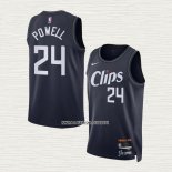 Norman Powell NO 24 Camiseta Los Angeles Clippers Ciudad 2023-24 Azul