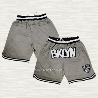 Pantalone Brooklyn Nets Just Don Gris