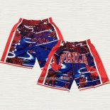 Pantalone Philadelphia 76ers Mitchell & Ness Just Don Lunar New Year Rojo