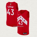 Pascal Siakam NO 43 Camiseta Toronto Raptors Earned Rojo