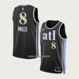 Patty Mills NO 8 Camiseta Atlanta Hawks Ciudad 2023-24 Negro