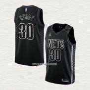 Seth Curry NO 30 Camiseta Brooklyn Nets Statement 2022-23 Negro