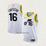 Simone Fontecchio NO 16 Camiseta Utah Jazz Association 2022-23 Blanco