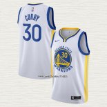 Stephen Curry NO 30 Camiseta Golden State Warriors Association 2020-21 Blanco