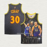Stephen Curry NO 30 Camiseta Golden State Warriors Mitchell & Ness MVP Negro