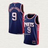 Timothe Luwawu-Cabarrot NO 9 Camiseta Brooklyn Nets Ciudad 2021-22 Azul
