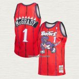 Tracy McGrady NO 1 Camiseta Toronto Raptors Mitchell & Ness 1998-99 Rojo