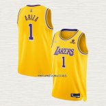 Trevor Ariza NO 1 Camiseta Los Angeles Lakers 75th Anniversary 2021-22 Amarillo