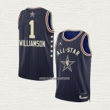 Zion Williamson NO 1 Camiseta New Orleans Pelicans All Star 2024 Azul