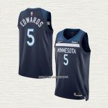 Anthony Edwards NO 5 Camiseta Minnesota Timberwolves Icon Azul