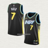 Buddy Hield NO 7 Camiseta Indiana Pacers Ciudad 2023-24 Negro