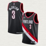 C.J. McCollum NO 3 Camiseta Portland Trail Blazers Icon 2020-21 Negro