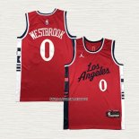 Camiseta Los Angeles Clippers Russell Westbrook NO 0 Statement 2024-25 Rojo