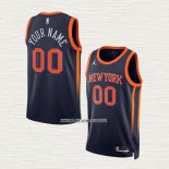 Camiseta New York Knicks Personalizada Statement 2022-23 Negro