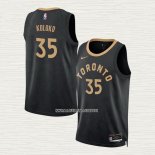 Christian Koloko NO 35 Camiseta Toronto Raptors Ciudad 2022-23 Negro