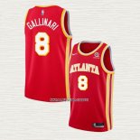 Danilo Gallinari NO 8 Camiseta Atlanta Hawks Icon 2020-21 Rojo