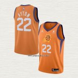 Deandre Ayton NO 22 Camiseta Phoenix Suns Statement 2021 Naranja
