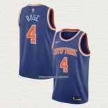 Derrick Rose NO 4 Camiseta New York Knicks Icon 2020-21 Azul