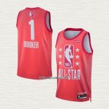 Devin Booker NO 1 Camiseta Phoenix Suns All Star 2022 Granate