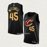 Donovan Mitchell NO 45 Camiseta Cleveland Cavaliers Statement 2022-23 Negro