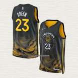 Draymond Green NO 23 Camiseta Golden State Warriors Ciudad 2022-23 Negro