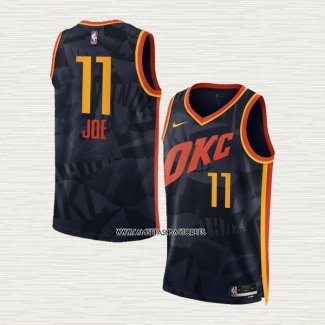 Isaiah Joe NO 11 Camiseta Oklahoma City Thunder Ciudad 2023-24 Negro