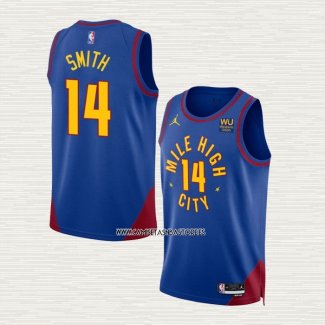 Ish Smith NO 14 Camiseta Denver Nuggets Statement 2022-23 Azul