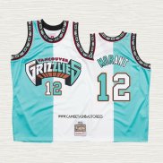 Ja Morant NO 12 Camiseta Memphis Grizzlies Split Edition Verde Blanco