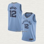 Ja Morant NO 12 Camiseta Memphis Grizzlies Statement 2020 Azul