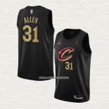 Jarrett Allen NO 31 Camiseta Cleveland Cavaliers Statement 2022-23 Negro
