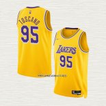 Juan Toscano-Anderson NO 95 Camiseta Los Angeles Lakers Icon 75th Anniversary 2021-22 Amarillo