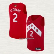 Kawhi Leonard NO 2 Camiseta Toronto Raptors Earned 2018-19 Rojo