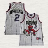 Kawhi Leonard NO 2 Camiseta Toronto Raptors Retro Blanco