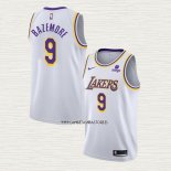 Kent Bazemore NO 9 Camiseta Los Angeles Lakers Association 2021-22 Blanco