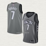 Kevin Durant NO 7 Camiseta Brooklyn Nets Statement 2021 Gris