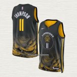 Klay Thompson NO 11 Camiseta Golden State Warriors Ciudad 2022-23 Negro