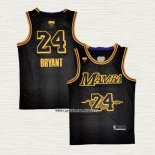 Kobe Bryant NO 24 Camiseta Los Angeles Lakers Black Mamba Negro