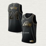 Kobe Bryant NO 24 Camiseta Los Angeles Lakers Golden Edition Negro