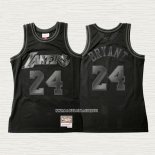 Kobe Bryant NO 24 Camiseta Los Angeles Lakers Hardwood Classics Negro