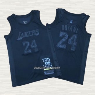 Kobe Bryant NO 24 Camiseta Los Angeles Lakers MVP Negro