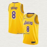 Kobe Bryant NO 8 Camiseta Los Angeles Lakers Icon 2018-19 Amarillo