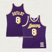 Kobe Bryant NO 8 Camiseta Los Angeles Lakers Violeta
