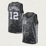 LaMarcus Aldridge NO 12 Camiseta San Antonio Spurs Ciudad Camuflaje