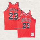 Michael Jordan NO 23 Camiseta Chicago Bulls Mitchell & Ness 1995-96 Rojo