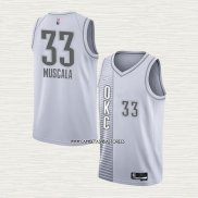 Mike Muscala NO 33 Camiseta Oklahoma City Thunder Ciudad 2021-22 Blanco