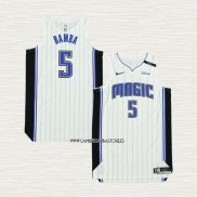 Mohamed Bamba NO 5 Camiseta Orlando Magic Icon Autentico 2019-20 Blanco