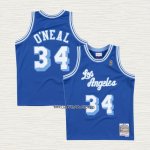 NO 34 Camiseta Los Angeles Lakers Retro 1996-97 Azul Shaquille O'Neal