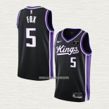 NO 5 Camiseta Sacramento Kings Icon 2023-24 Negro De'Aaron Fox